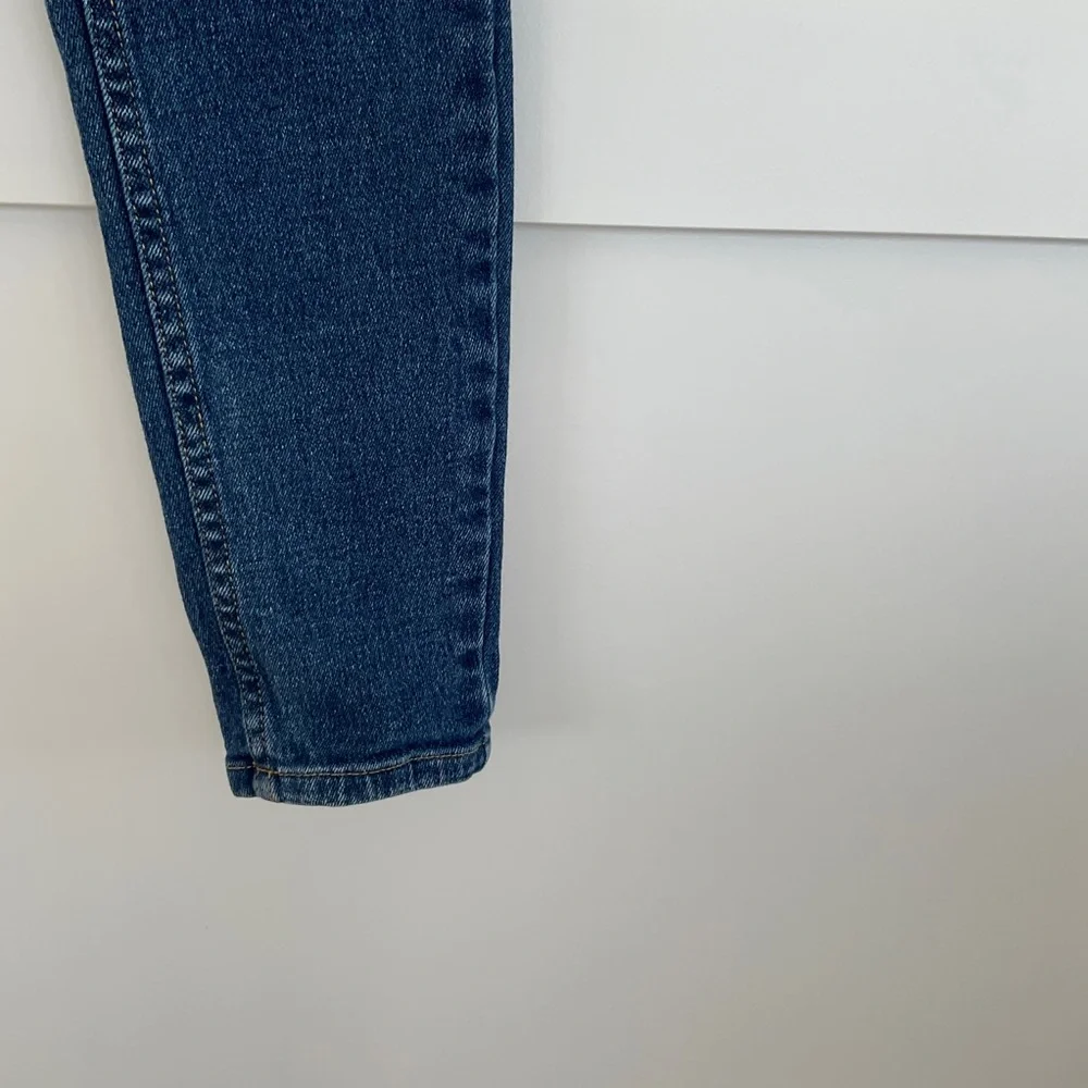 Afends Dark Wash Junky Skinny Mid Rise Jeans - Picture 5 of 8